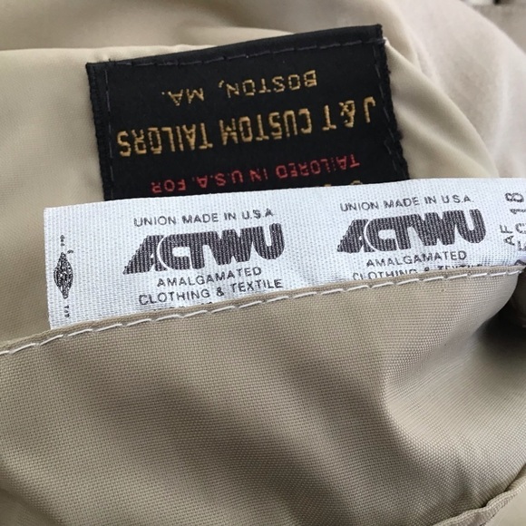Vintage John Weizmann by Palm Beach union made khaki sports coat. 44 to 46 long. - Picture 10 of 10